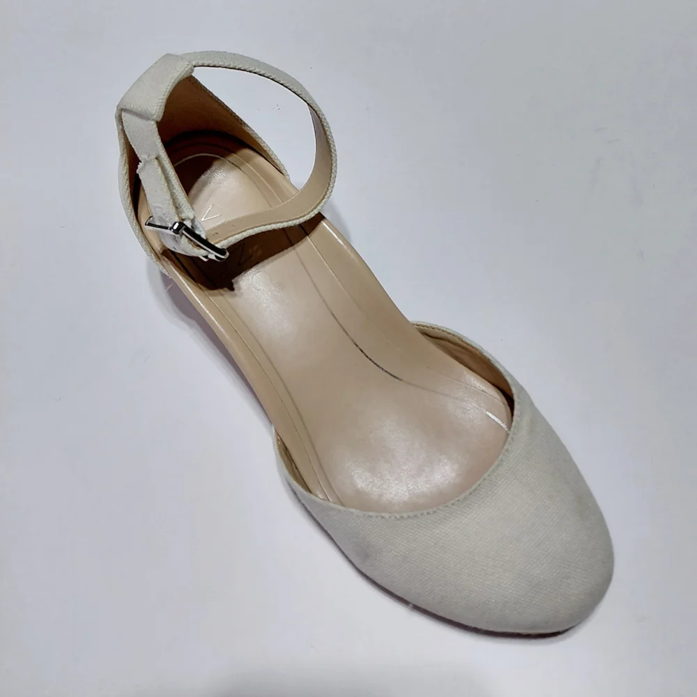 VIONIC Women's Amy  Ankle Strap  Espadrille Wedge Sandals  Size 9